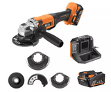 AEG Smerigliatrice Angolare Brushless 18V 115/125mm, 2x4.0Ah - BEWS18-125X2-402B