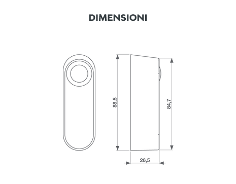Key Automation coppia di fotocellule da esterno per pilastri sottili FT23