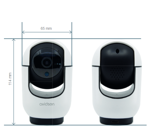 Telecamera IP Wi-fi motorizzata per interni 2,5K 360° HomeCam Indoor - Avidsen