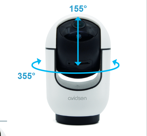Telecamera IP Wi-fi motorizzata per interni 2,5K 360° HomeCam Indoor - Avidsen