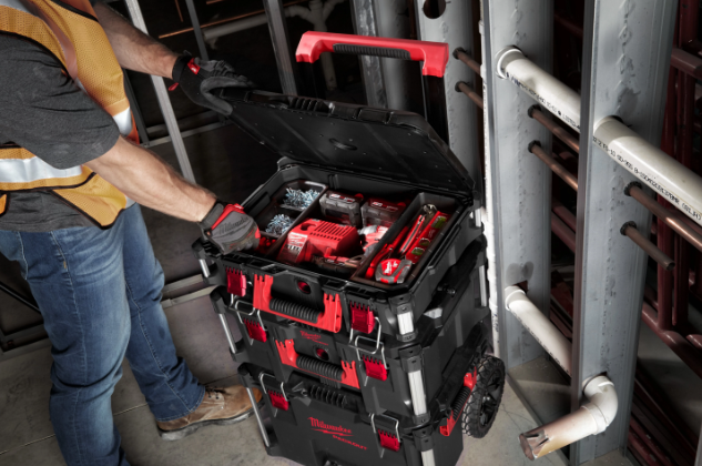 Milwaukee PACKOUT™ Cassetta Portautensili Valigetta modulare resistente con maniglia rinforzata - 4932464080
