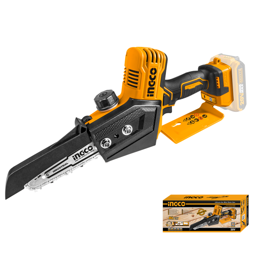 Mini-Elektrosäge 20 V 6" Naked INGCO