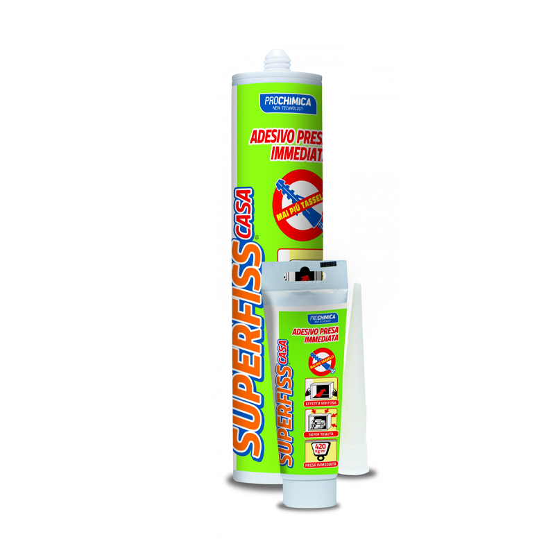 PROCHIMICA SUPERFISS CASA 280ml – Adesivo a Presa Rapida Effetto Ventosa