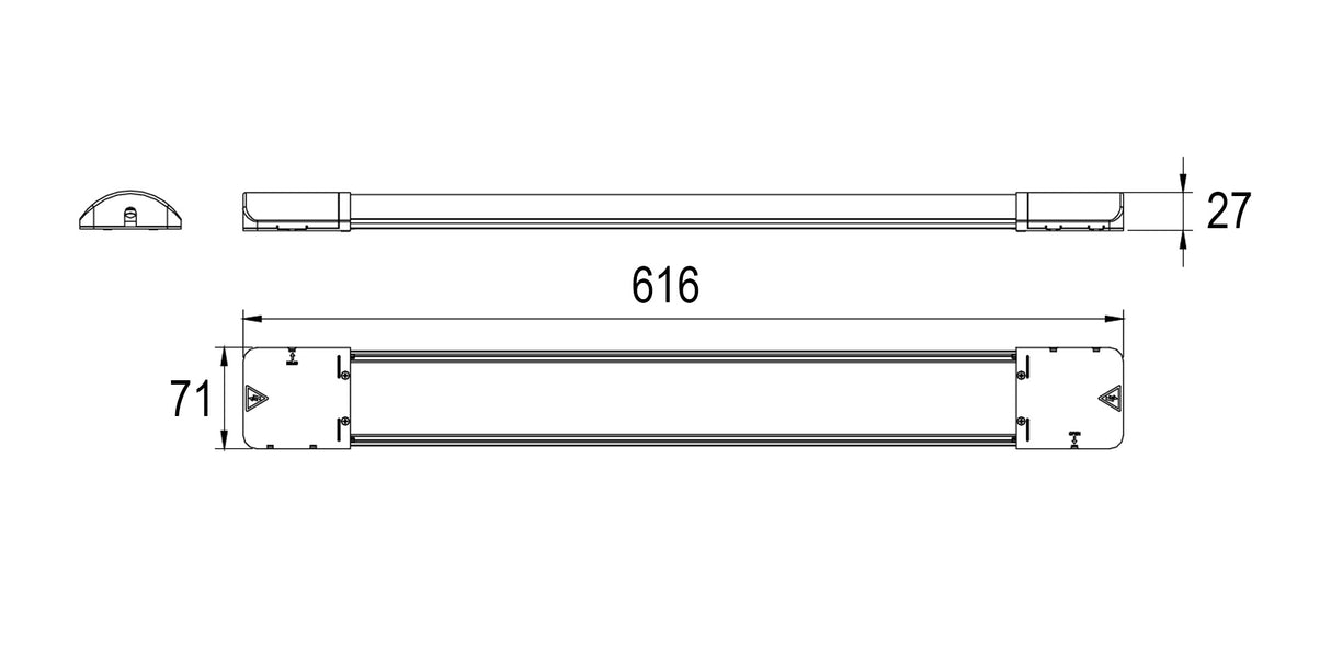 Reer Plafoniera LED Ultra‑Slim con CCT Selezionabile 3000K / 4000K / 6500K