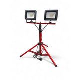 Rosi Proiettore LED Rosi con treppiede regolabile per cantieri e lavori esterni IP65