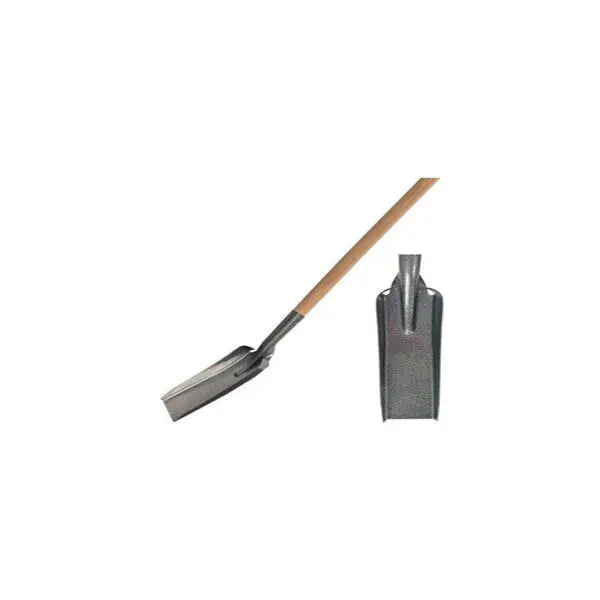 MASS Badile stretto per scavi 38STM – Acciaio Temprato | 10×30 cm | Manico in Legno