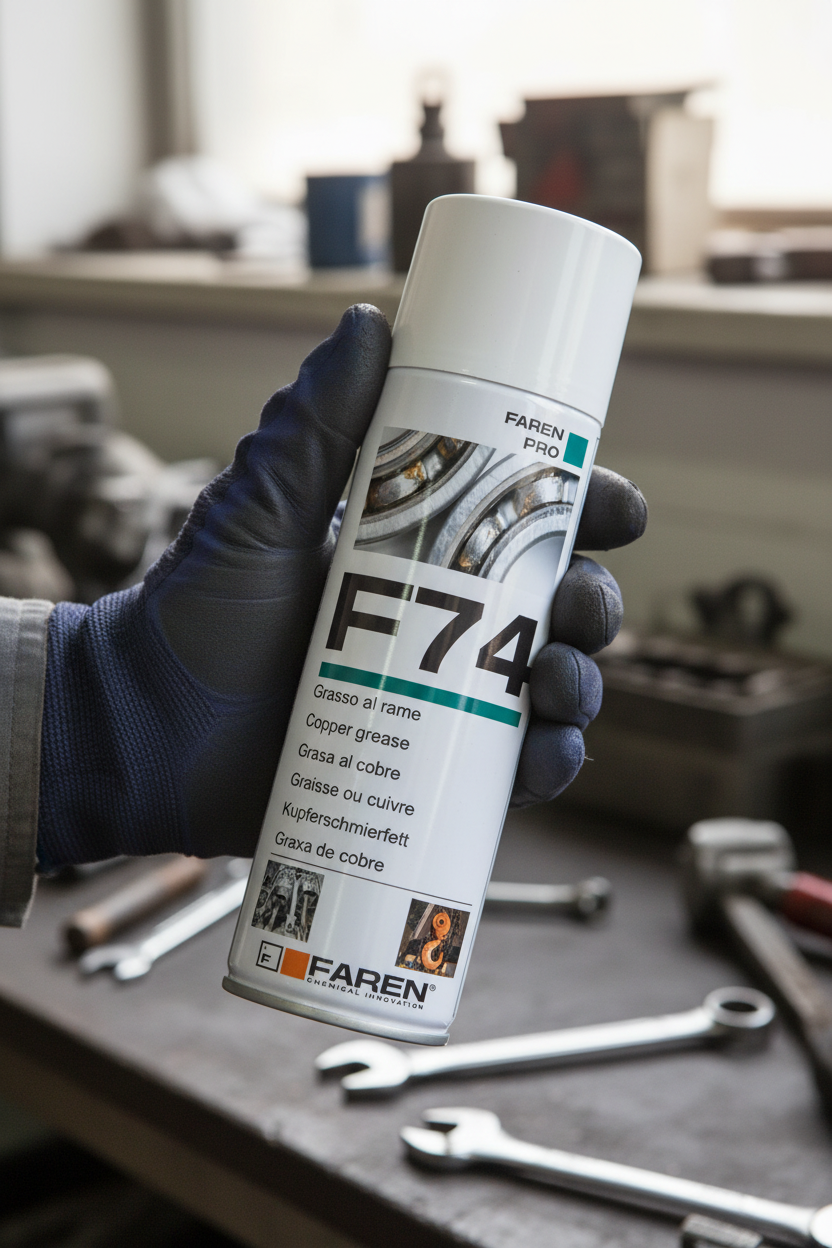 Bomboletta spray F74 con dimensioni corrette 20x6.5cm