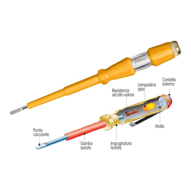 INGCO Cacciavite Cercafase 190mm 100–500V – HSDT1908