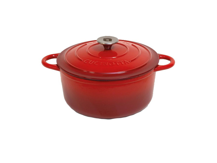 Casseruola Cocotte in ghisa tonda con coperchio 24cm 4 litri - Cucinotta La Nordica