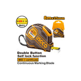 INGCO Flessometro 8m x 25mm Autobloccante Certificato MID II – HSMT08081E