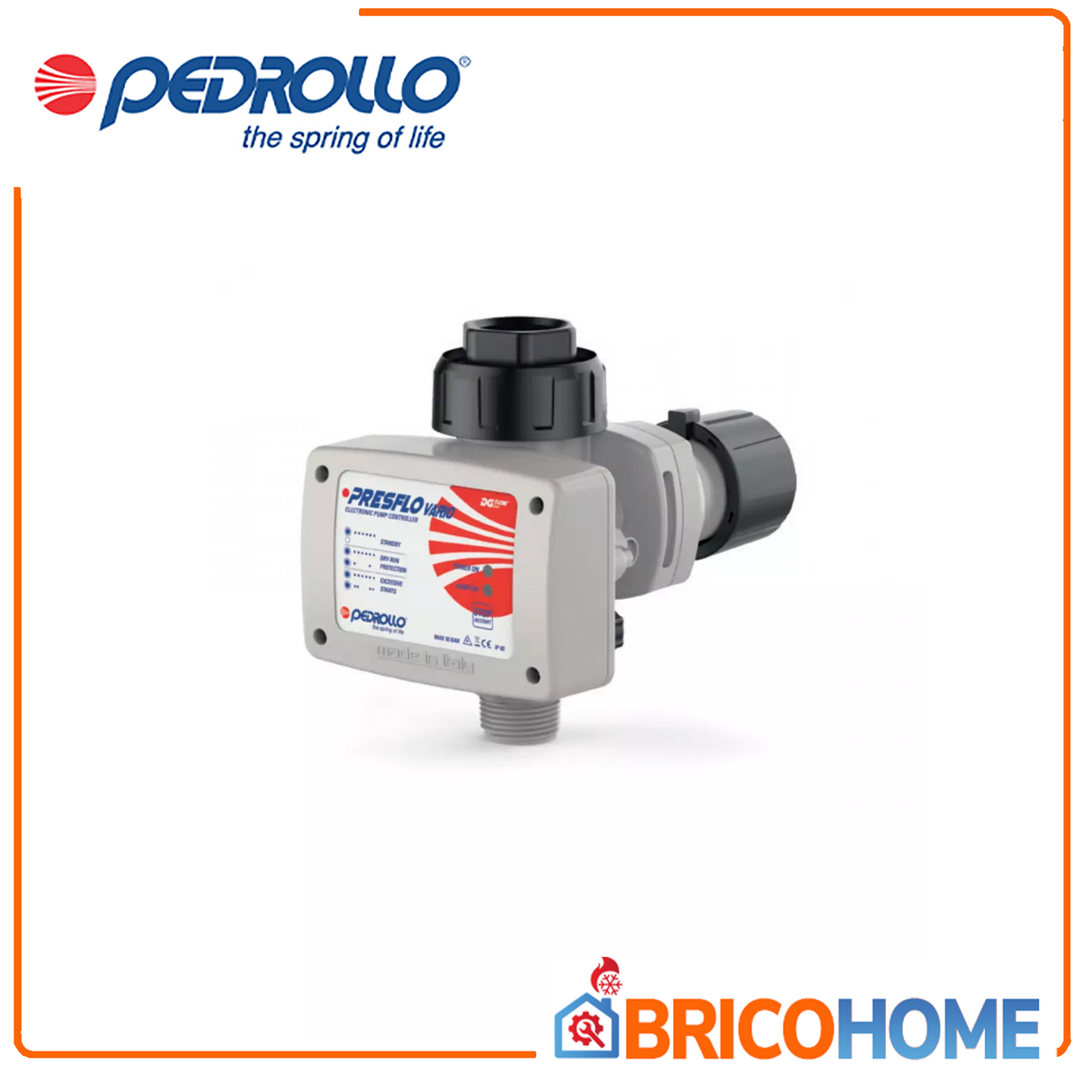 Presflo Vario electronic variable pressure regulator with pressure gauge