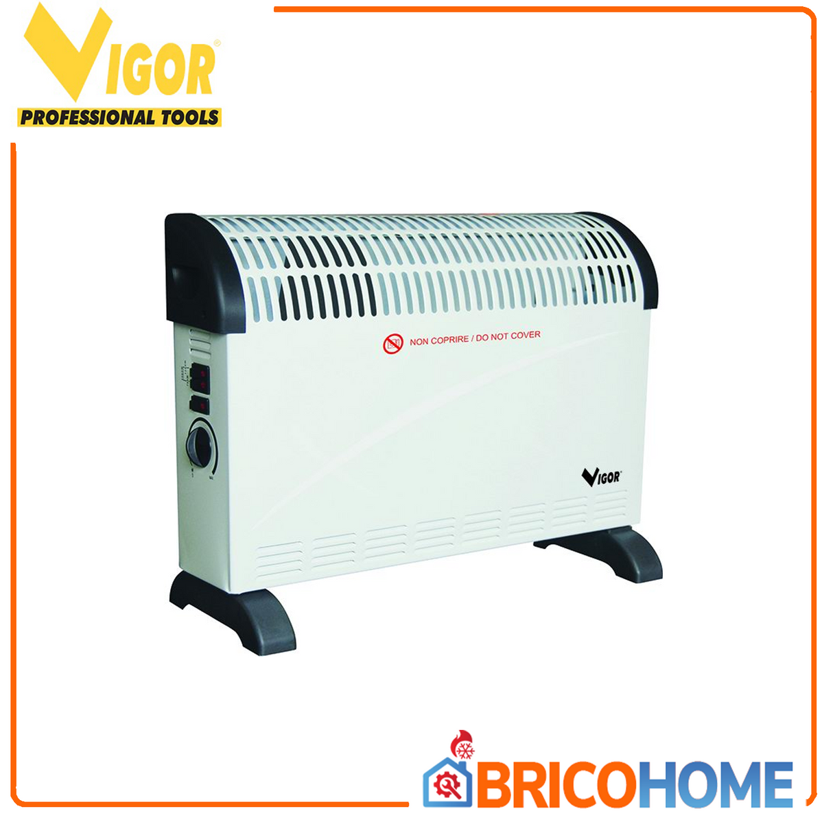 Termoconvettore ventilato Turbo 2000W - Vigor