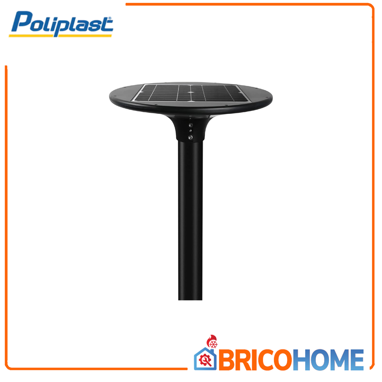 Lampione solare LED 20w 2300lm attacco palo 60mm Giulia Poliplast