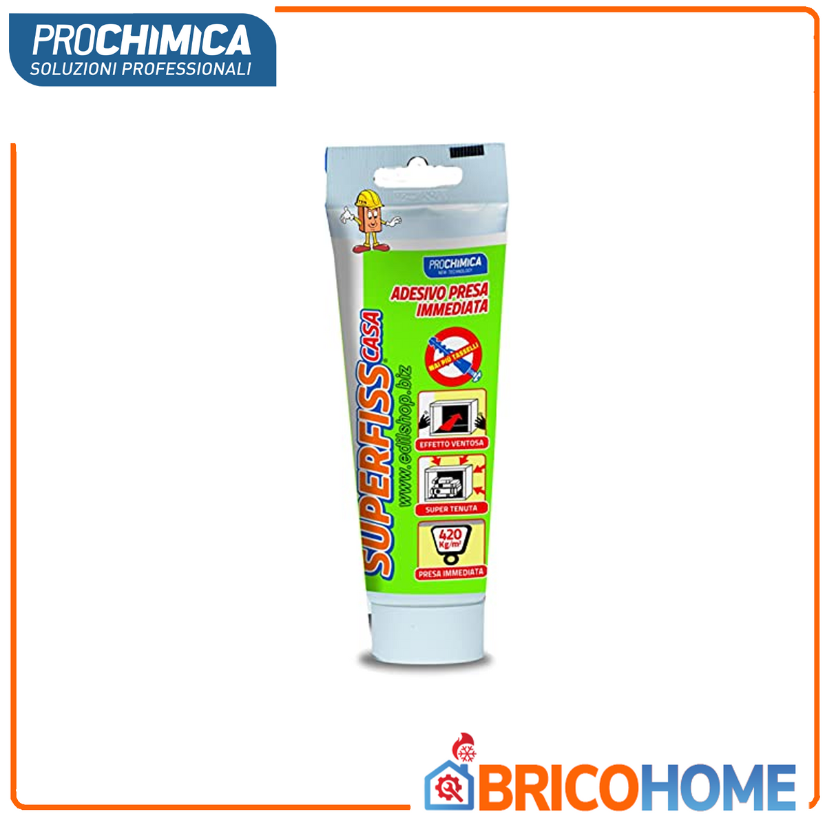 PROCHIMICA SUPERFISS CASA 80ml – Adesivo a Presa Rapida Effetto Ventosa