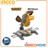 Troncatrice per legno con disco 210mm 1400W - INGCO