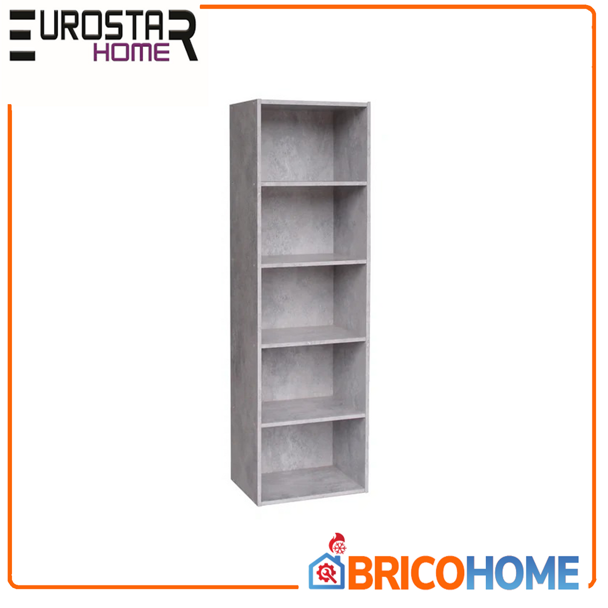 Libreria componibile modulare 5 Ripiani 40x29x132 cm in MDF laminato - FREE