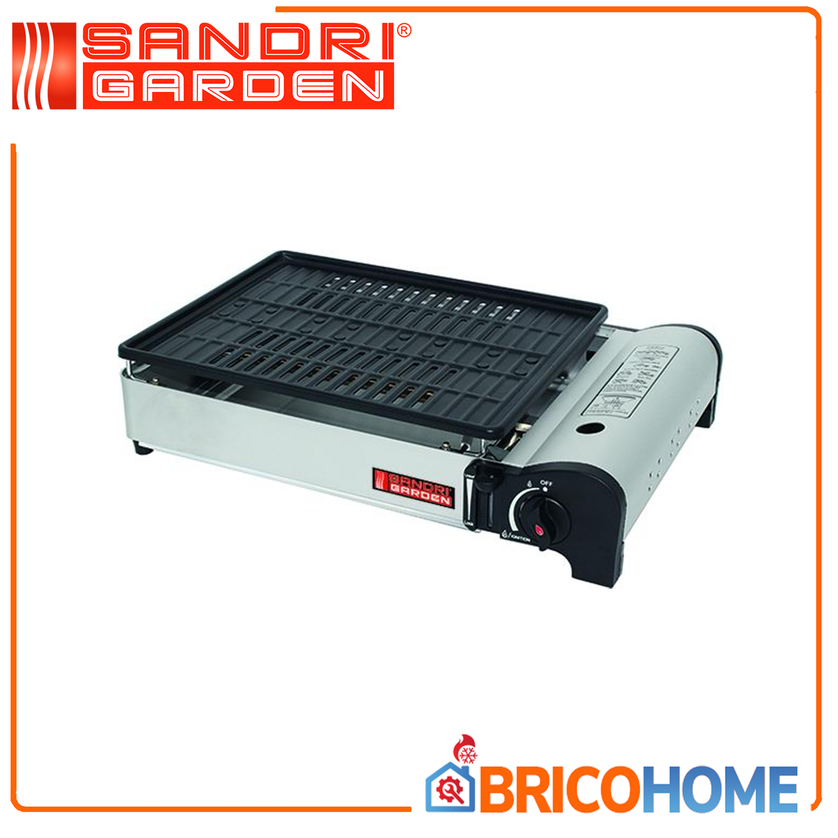 Barbecue portatile con griglia 1,9 KW - Sandri Garden