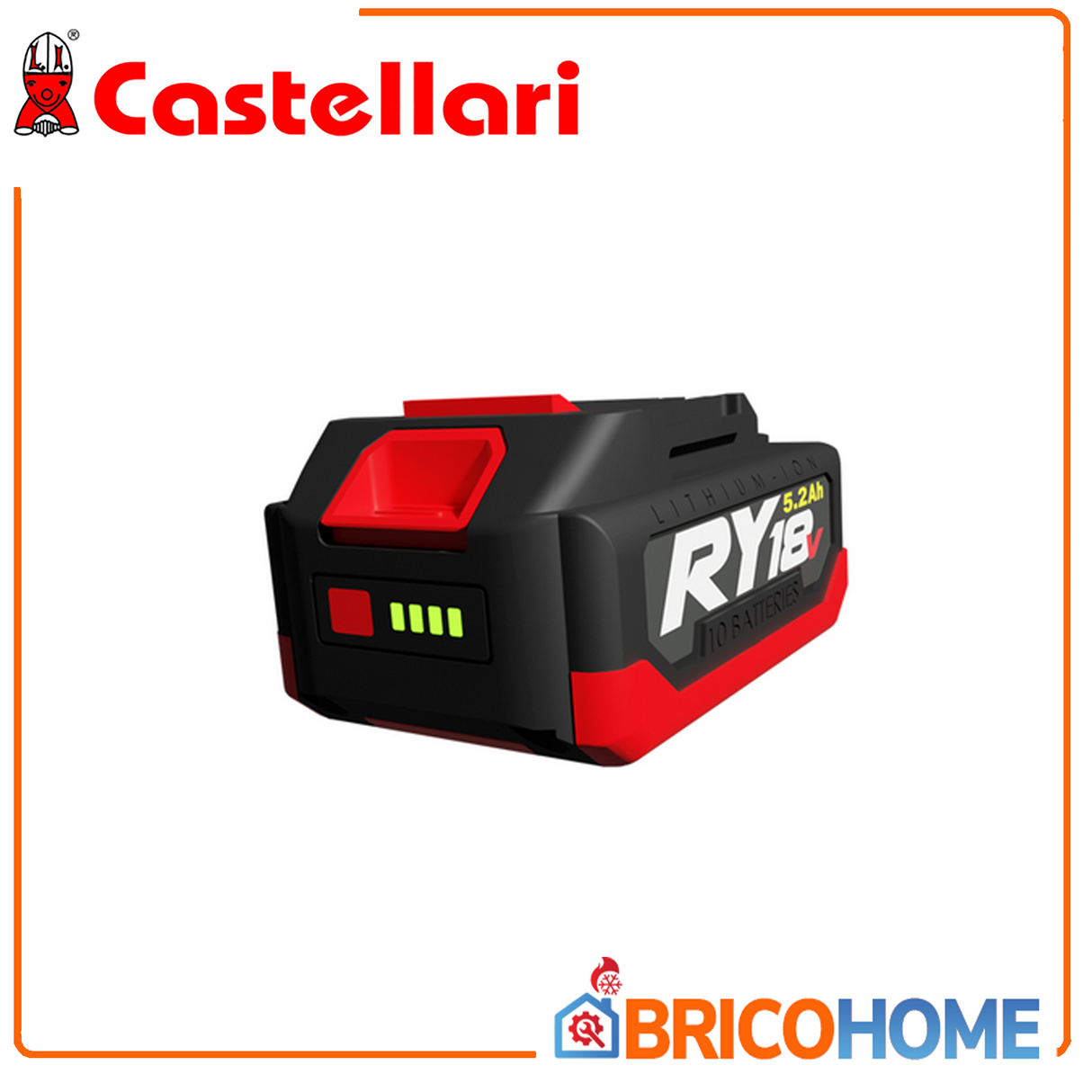 Batteria al litio da 18V e 5.2 Ah