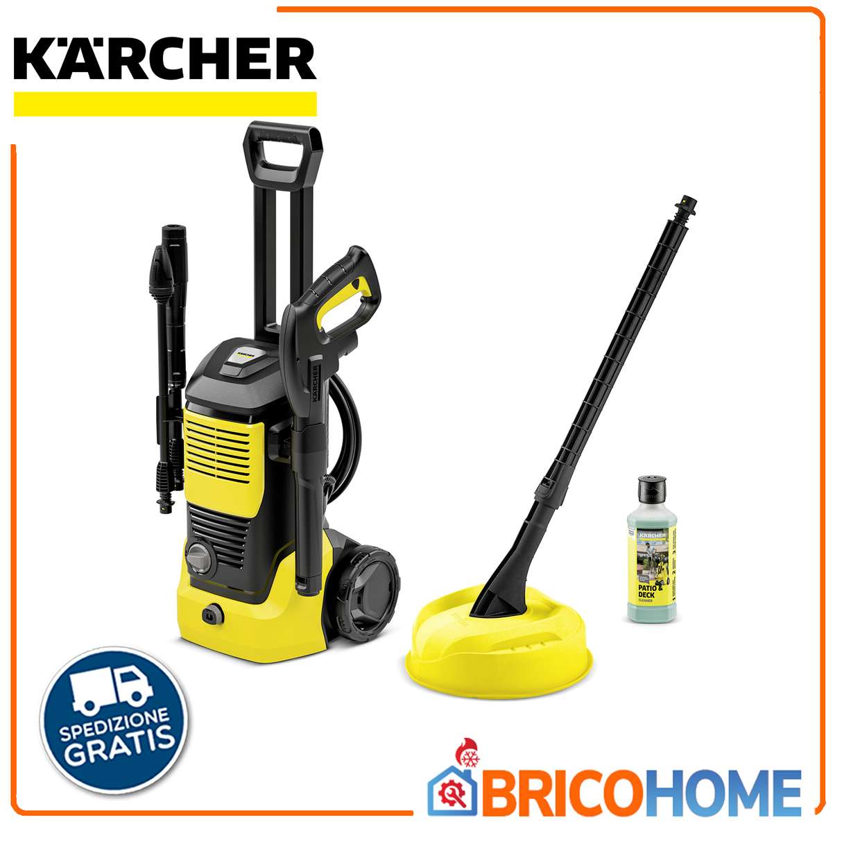 K4 Black Home 130BAR 1800W Kaltwasser-Hochdruckreiniger mit Zubehör – Karcher