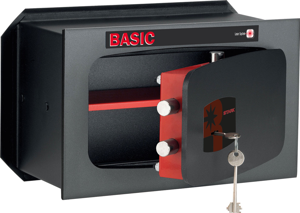 STARK Cassaforte a Muro 801PA | Serratura a Chiave | Acciaio Rinforzato | Installazione Incasso