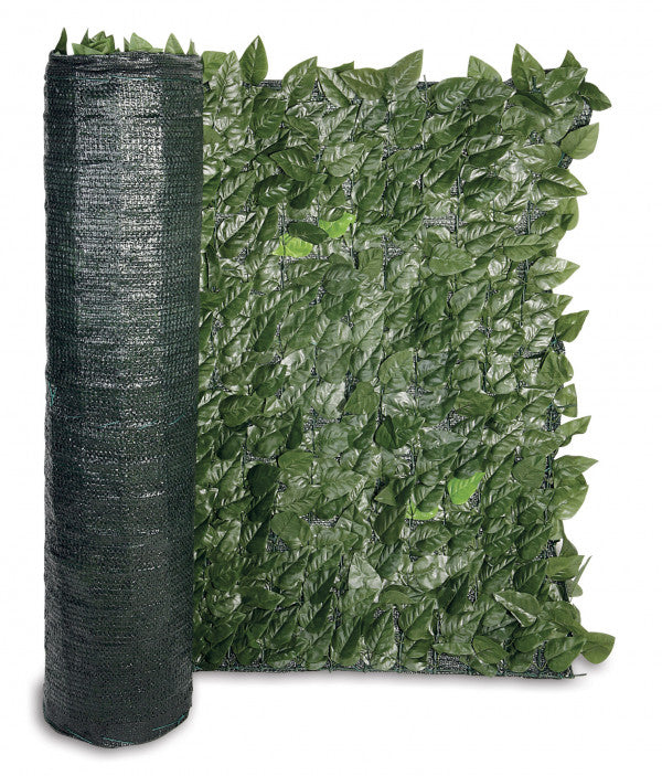 Siepe Decorativa LAURO MIX | 1x3m | Foglie Poliestere | UV Stabilizzato | Sistema Point