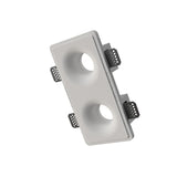 Faretto in gesso da incasso conico doppio per lampade GU10