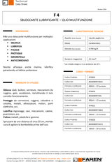 Lubrificante-Sbloccante multiuso ml.400 F4 FAREN