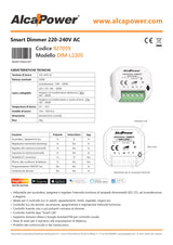 Dimmer Smart Wi-Fi da pulsante 220-240V AC 200W - Alcapower