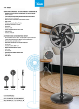 Bimar Ventilatore a piantana elettronico con motore DC Ø40cm
