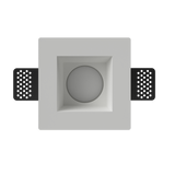 Quadratischer Gips-Einbaustrahler für GU10-Lampen