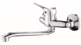 Wall mounted single lever sink mixer with swivel spout - Matisse Series