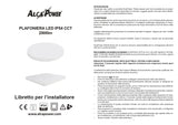 Plafoniera LED IP54 CCT 24W 2000lm rotonda bianca