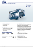 PEDROLLO JSWm 2AX - 1.5 HP self-priming electric pump - for autoclave
