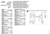 Einhängethermostat 0-90°C externe Regulierung HB 7P1 E - 102070