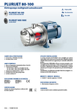 PEDROLLO PLURIJETm 4/80X 0.75 HP silent self-priming multi-impeller electric pump