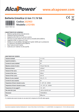 Hermetische Li-Ionen-Batterie 11,1 V 8 A - ALCAPOWER 