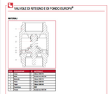 Brass check valve 1" 1/2 (DN 40) EUROPA® ITAP