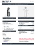 Batterie alcaline stilo AA in scatola da 10 pile - Procell/Duracell