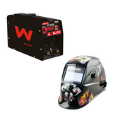 Awelco ARC 250 electrode inverter welding machine + HELMET-3000-E JOKER self darkening helmet