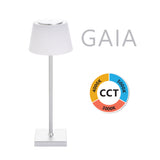CCT LED-Tischleuchte, dimmbar und wiederaufladbar 