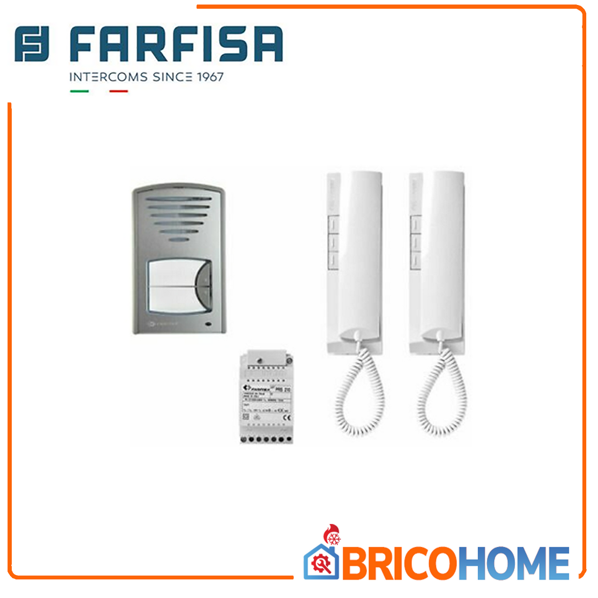 Zweifamilien-Audio-Intercom-Kit 2CKSD 2-Draht (1+1) - FARFISA -