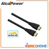 HDMI cable 1.5 meters 2.0a- 4K-2K Plugs 19+1 pin Gold - ALCAPOWER 