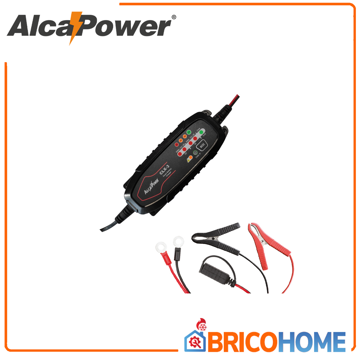 Automatic Switching Battery Charger with charge maintainer function 1.5A 6/12V - ALCAPOWER 