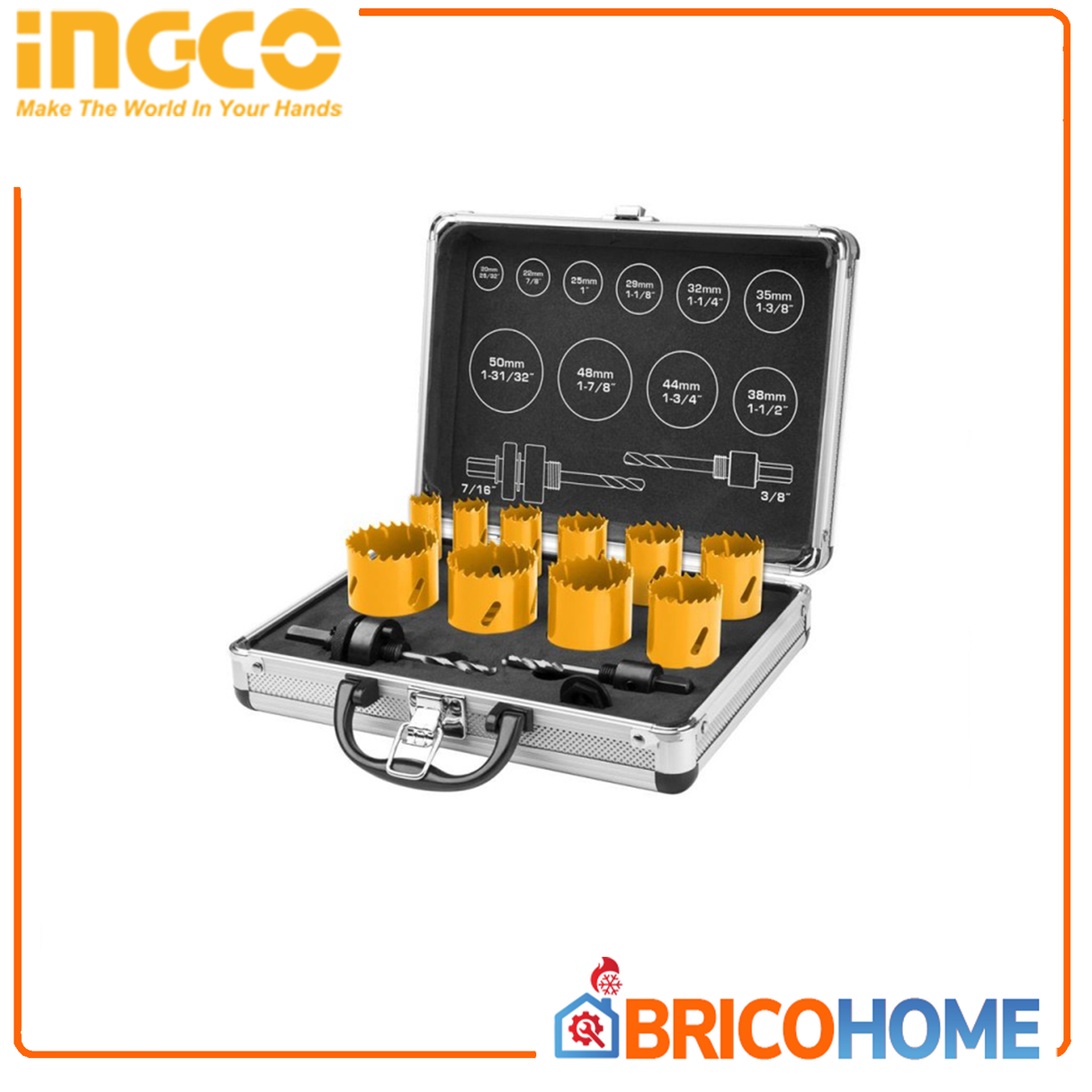 Bimetal hole saw set 12PCS for INGCO metals