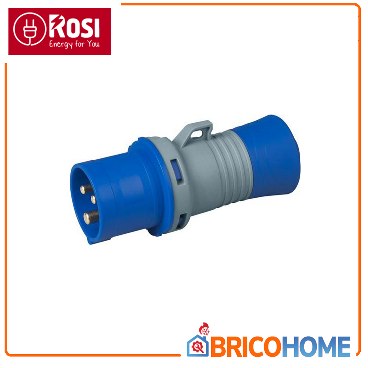 Spina volante industriale CEE 16A 2P+T 220V IP44 ROSI