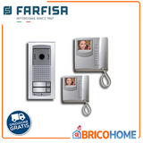 Duo Exhito Agorà two-family video door phone kit