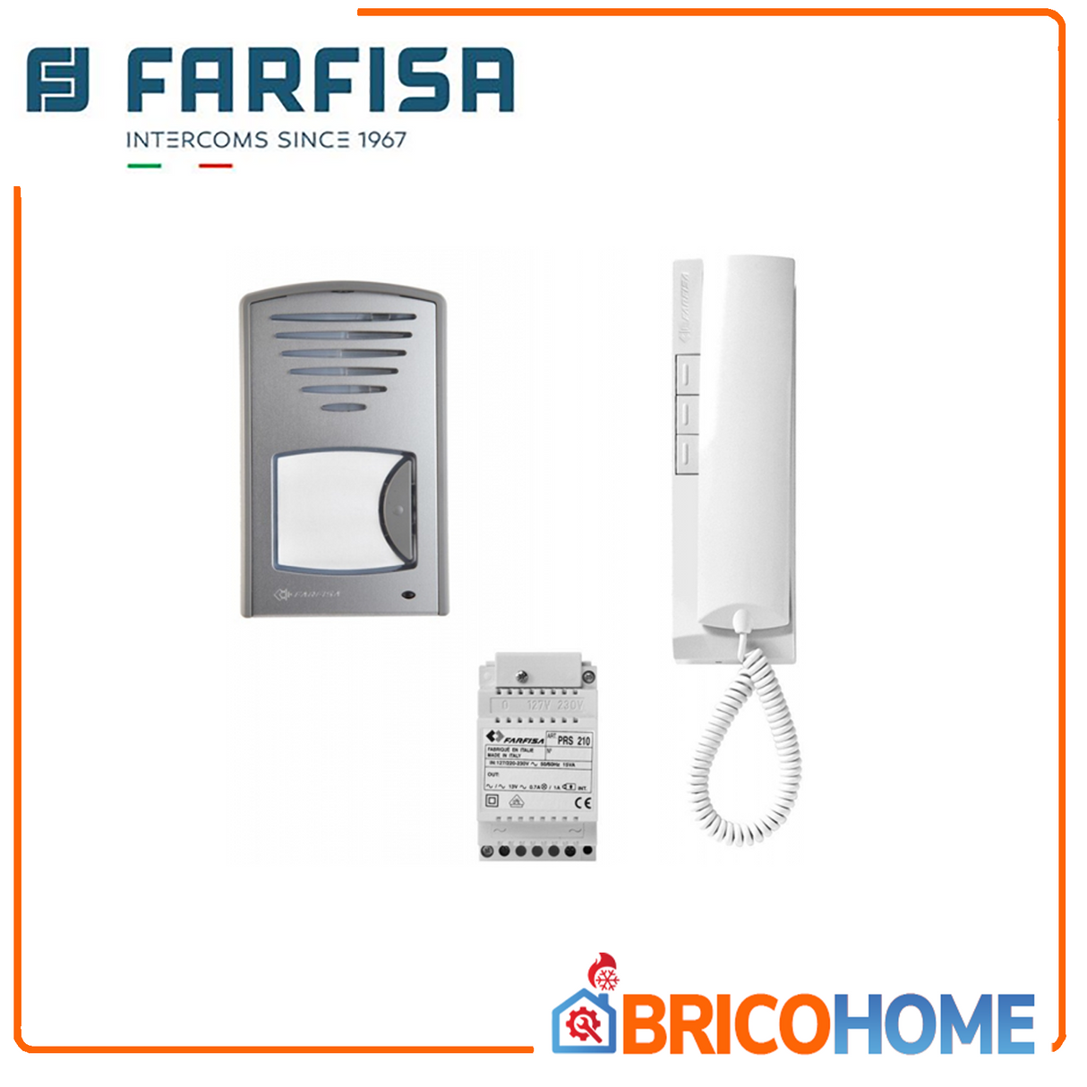 1CKSD 2 wire (1+1) one-family audio interphone kit - FARFISA -