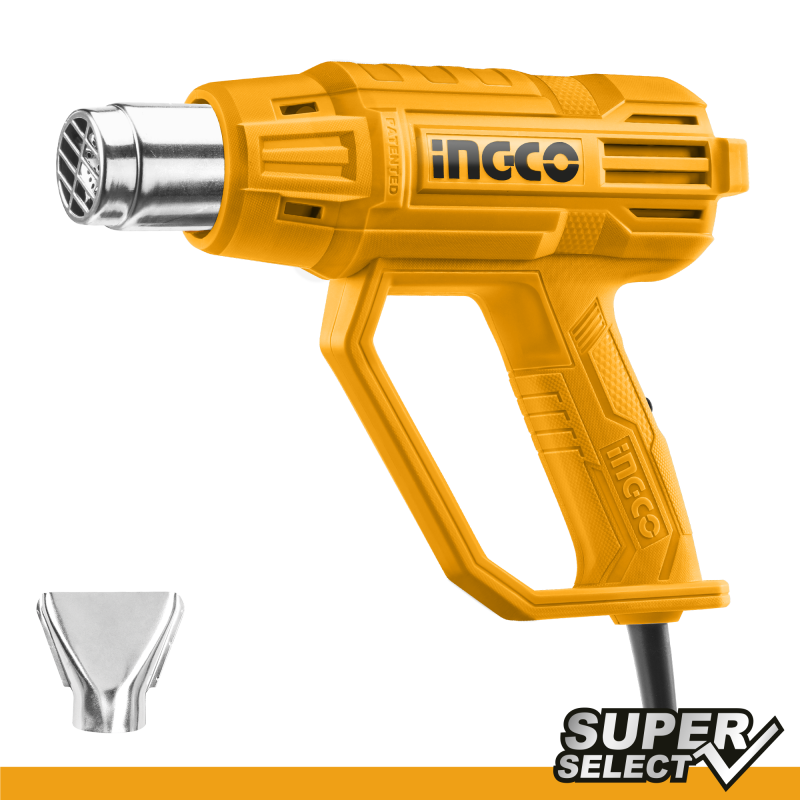 2000W hot air gun with 1 nozzle - INGCO 